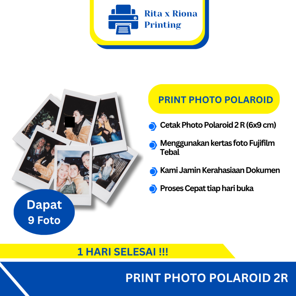 

Print / Cetak Foto Polaroid Kilat Sehari Jadi Express 2R