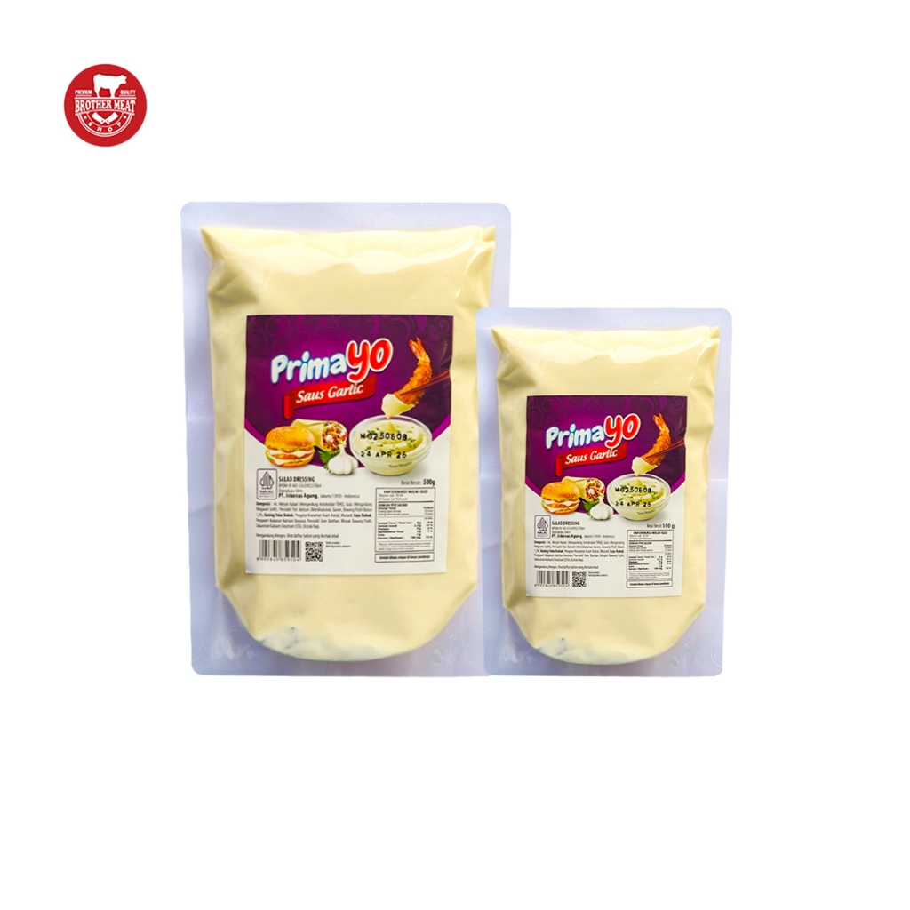

PRIMA YO Saus Garlic / Saus Rasa Bawang - Brothermeatshop
