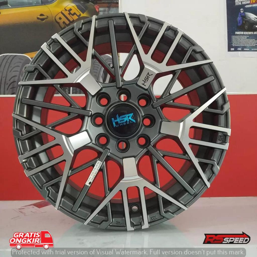 Velg hsr benawa R15 pcd 8x100-114,3 lebar 6,5 rata body buat mobil brio,calya,xenia,avanza,city,vios