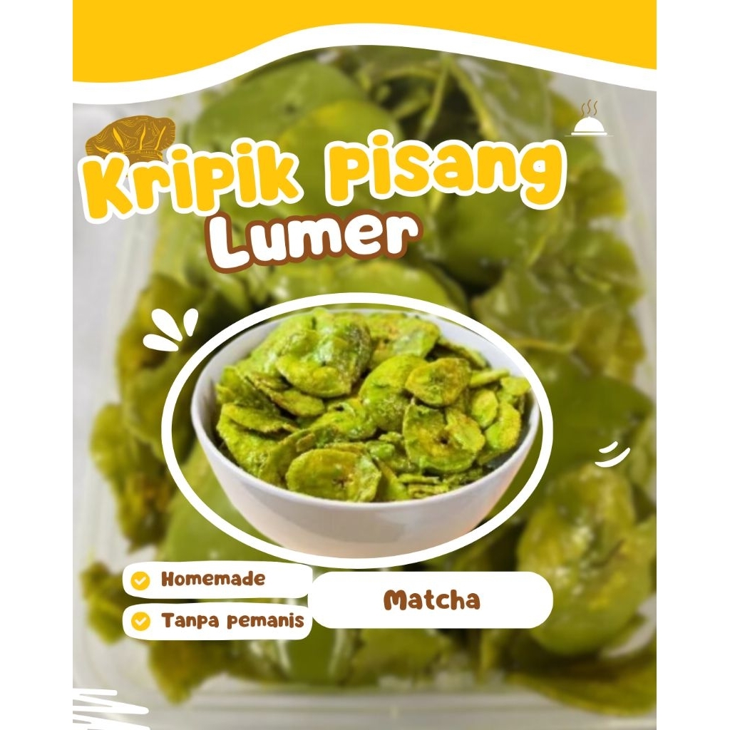 

keripik piatos pisang lumer matcha kemasan 500 ml jumbo