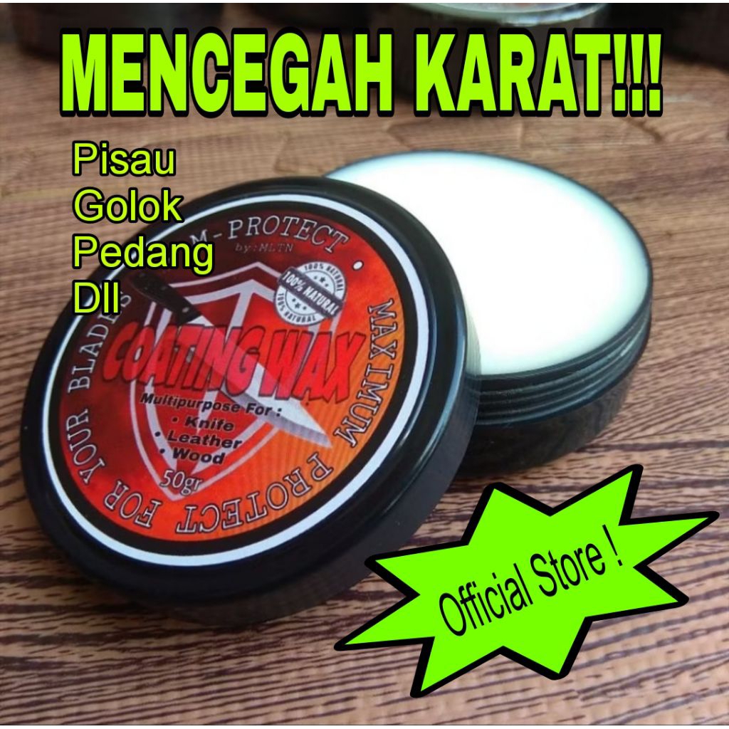 COD | wax anti karat  pisau alat perkakas kerja gol0k 50gr baja m protect coating wax 50gr