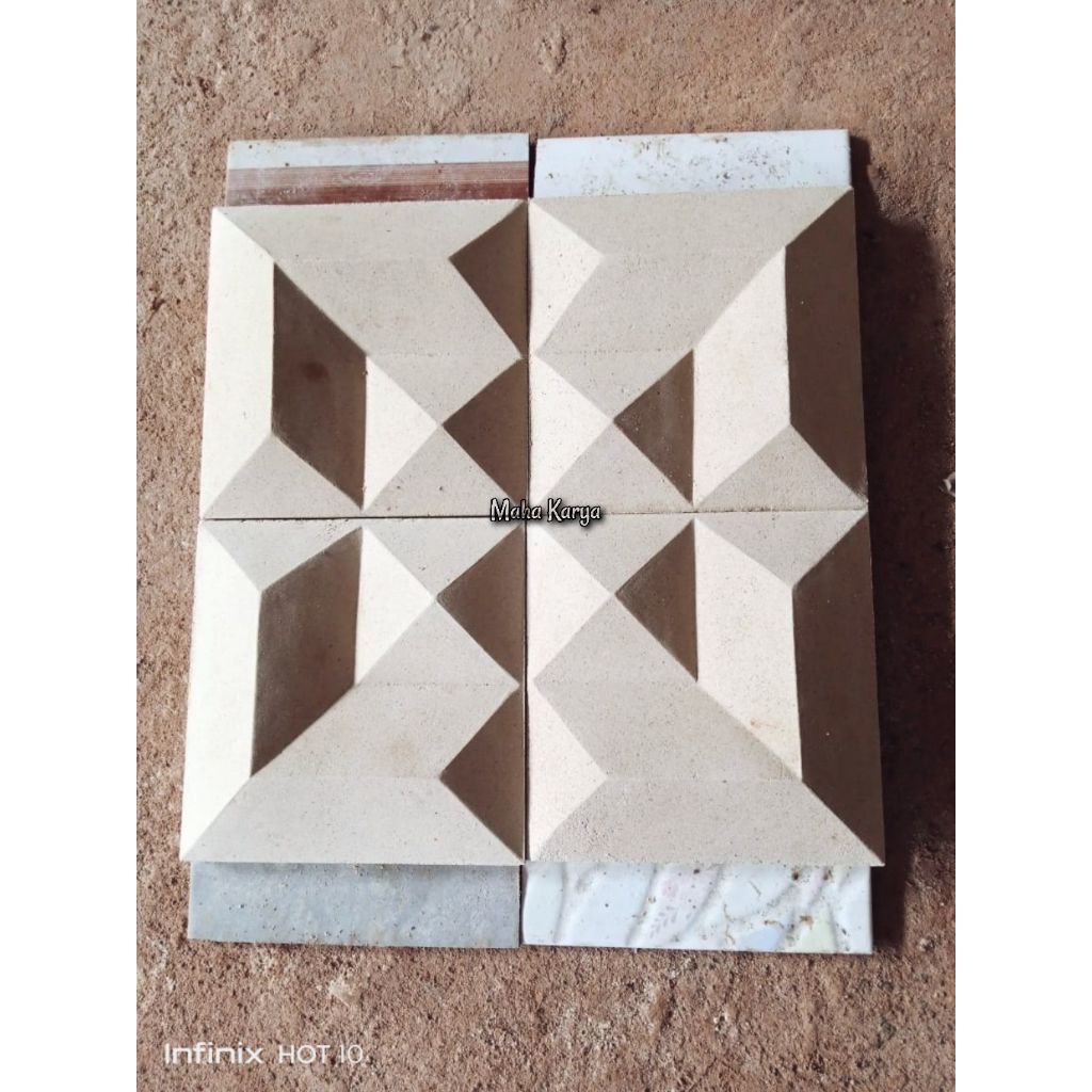 wall panel 3D beton mozaik