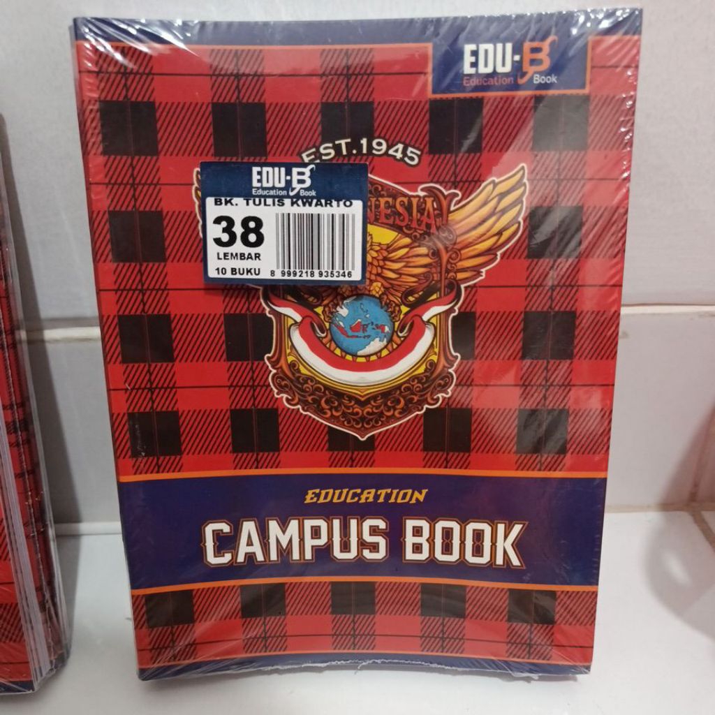 

Buku Tulis Campus (Ekonomis) EDU-B 38 Lembar Harga Per 10 buku Termurah