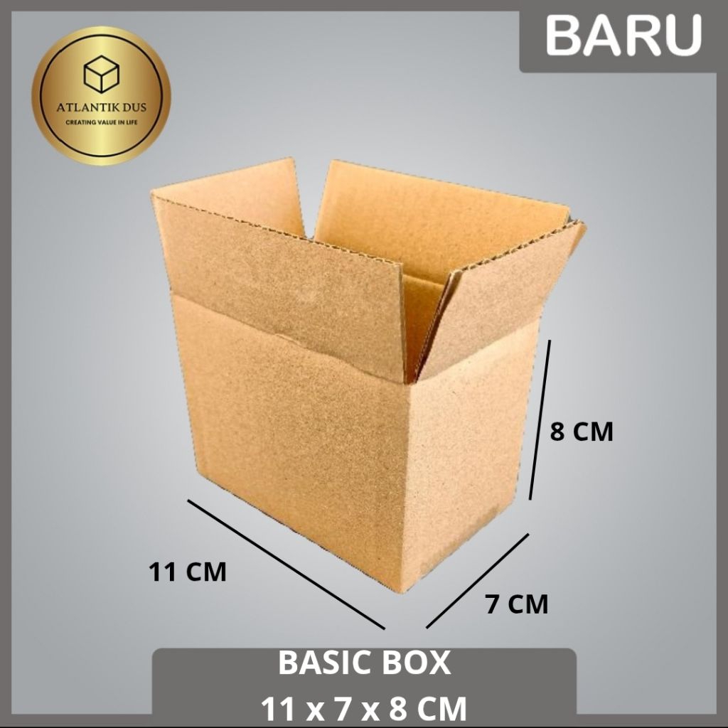 

KARDUS / KARTON BOX POLOS Uk. 11x7x8 CM