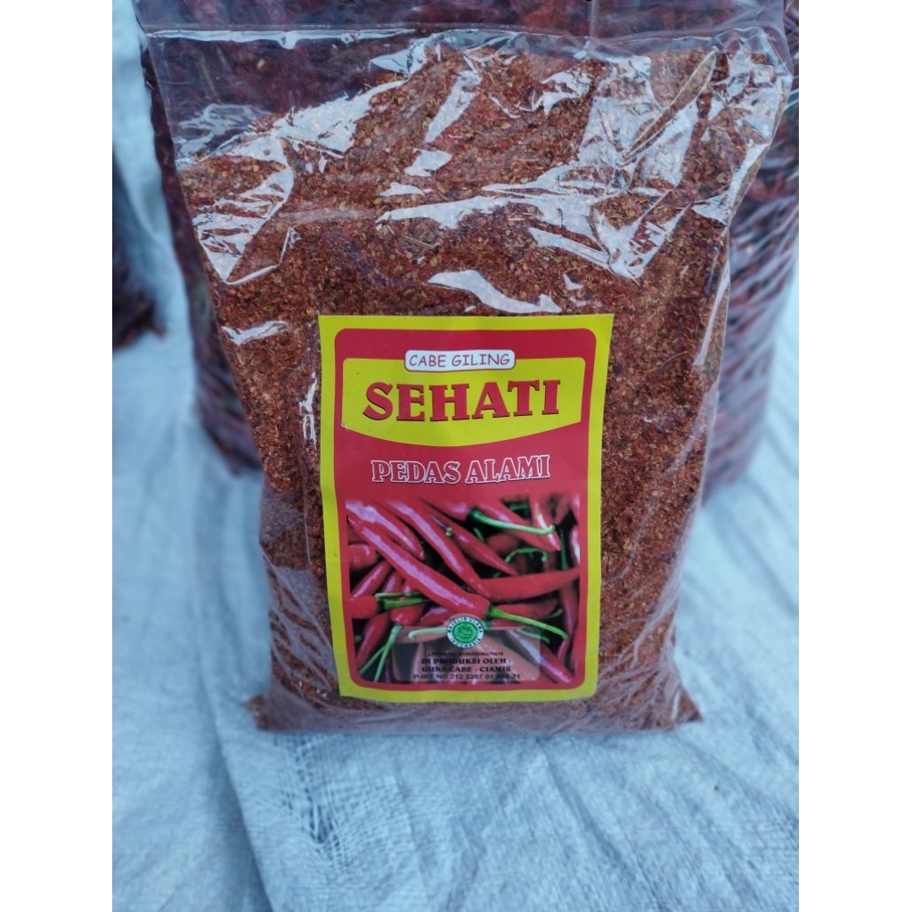 

1kg Cabe Bubuk Kasar SEHATI Pedas Poll