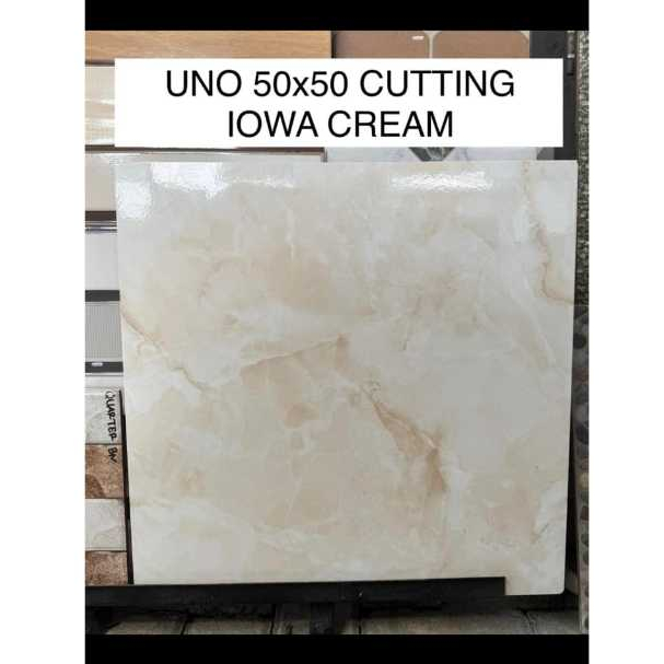 Keramik Uno Cutting Kilat Iowa Cream 50 x 50 cm