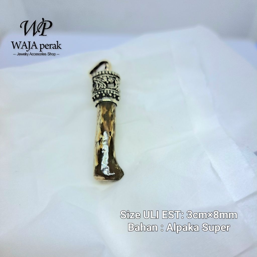 LIONTIN ULI GADANG HIJAU SERAT EMAS ASLI NUSA PENIDA BALI