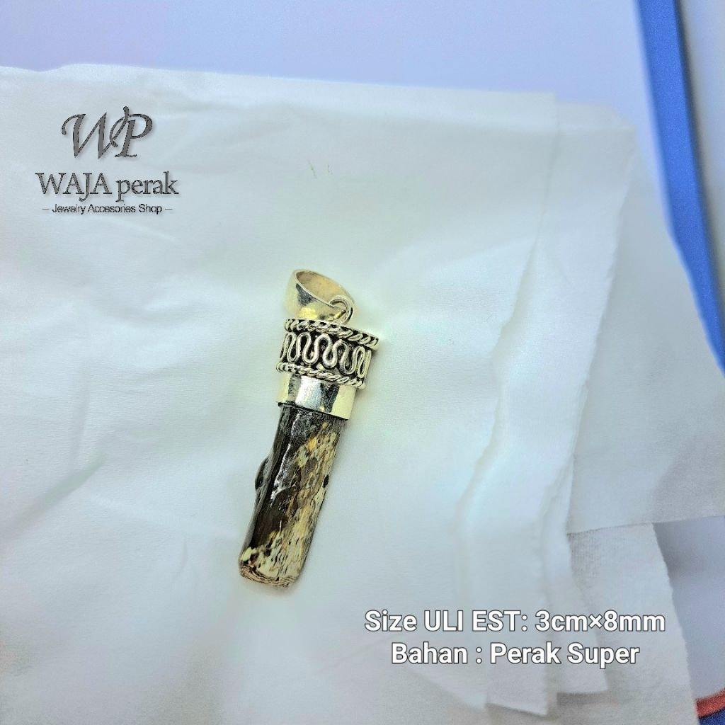 LIONTIN PERAK ULI GADANG HIJAU SERAT EMAS ASLI NUSA PENIDA BALI