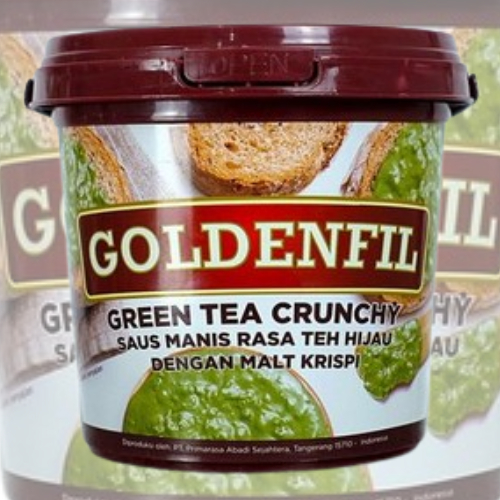 

Goldenfil Green Tea Crunchy Saus Manis Rasa Teh Hijau dengan Malt Crispi 1 kg