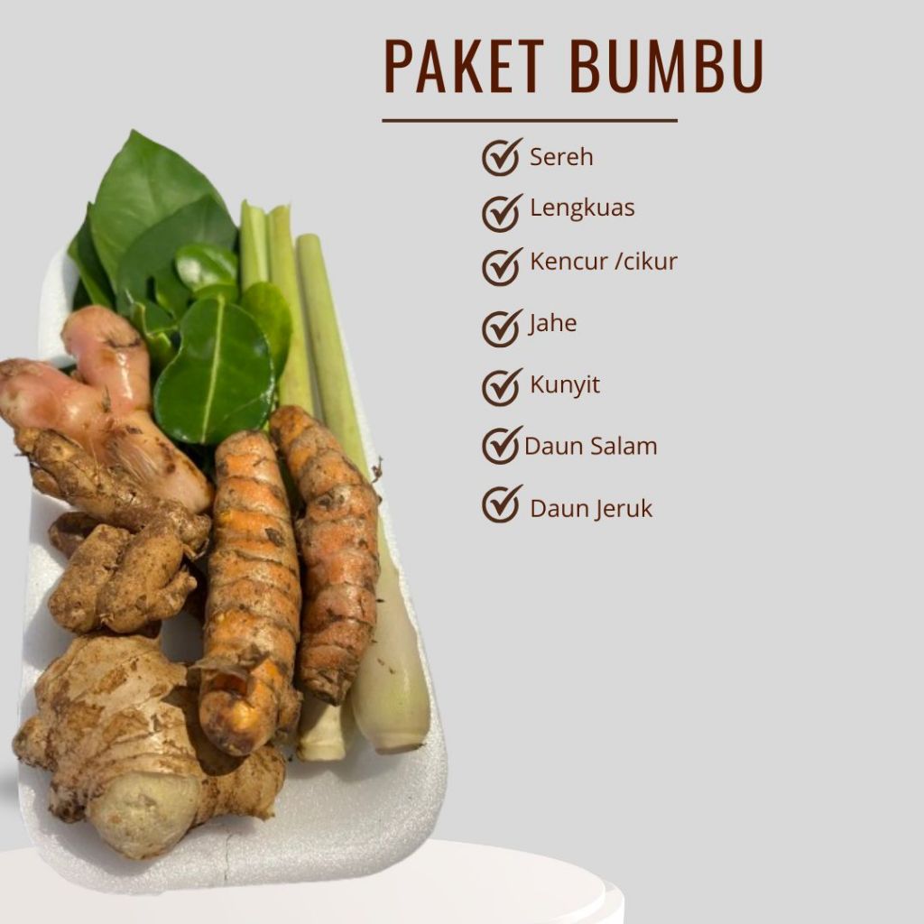 

Bumbu Dapur Paket Bumbu Dapur Lengkap | Sayur Freshmat Bandung