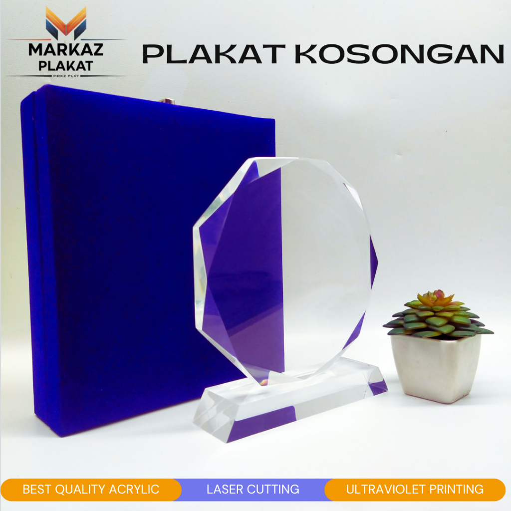 Plakat Akrilik Kosongan Premium / Plakat Kosongan bisa Custom