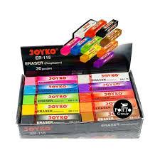 

Penghapus Joyko ER 115 Kecil isi 30 pcs Warna - Warni / Pencil Eraser ER-115 Mix Colours / Stip Hapusan Pinsil Campur Warna PAK
