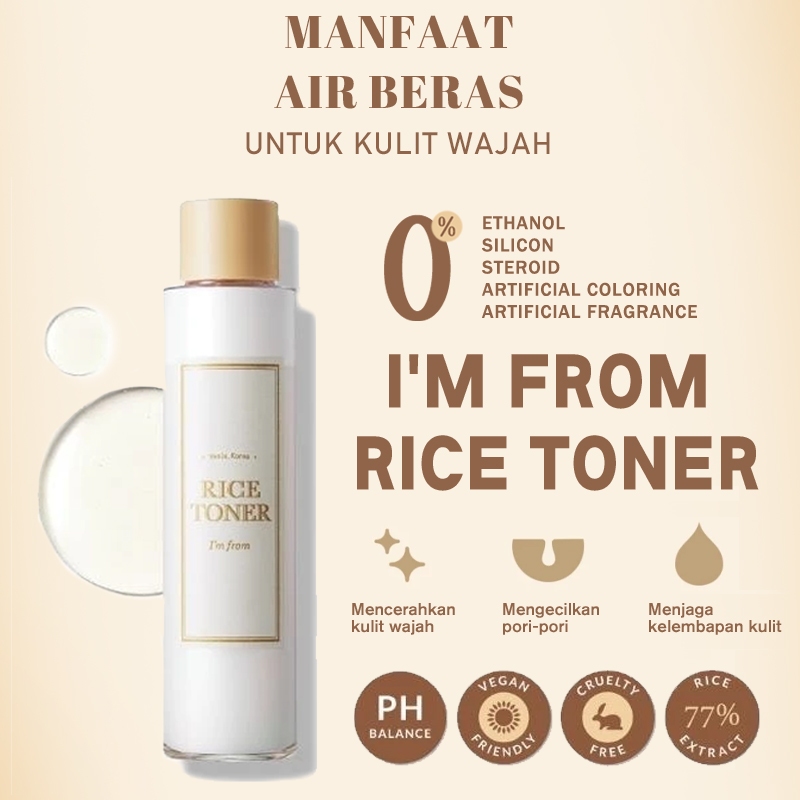 I'm From Rice Toner 150ml Full Size/77.78% Ekstrak Beras dari [100%Original]