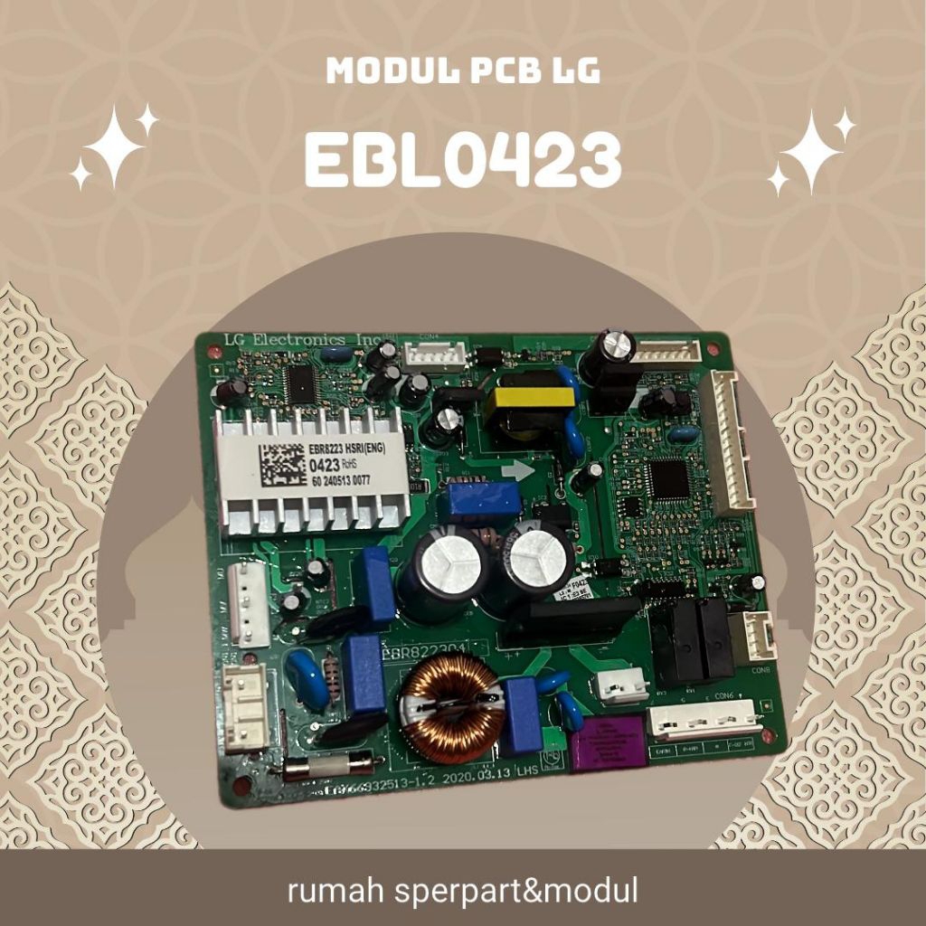 MODUL PCB KULKAS LG 2PINTU INVENTER EBRO423 BARU