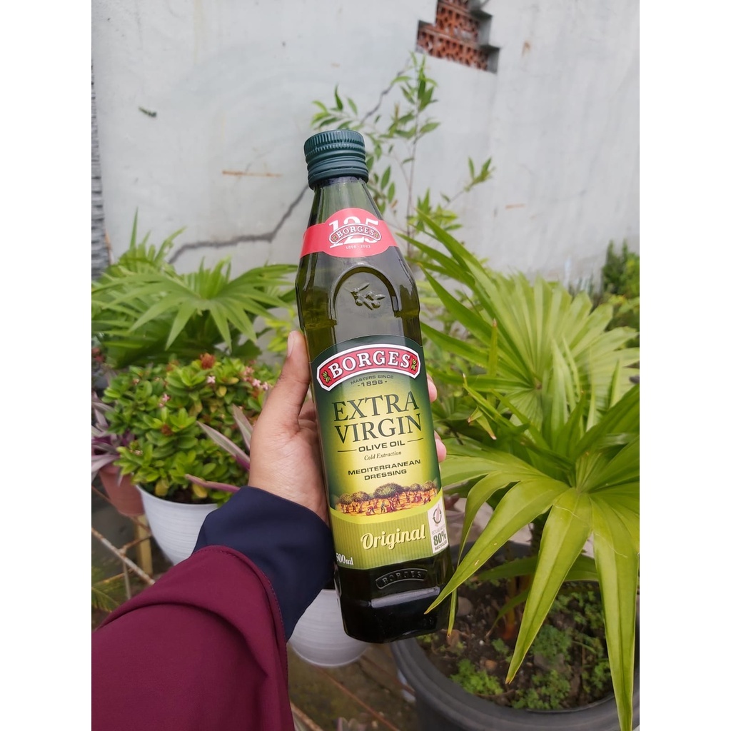 

[oddsolshop] pekanbaru/Borges Minyak Zaitun Ekstra Virgin 500ML Olive Oil Extra Mediterran Dressing