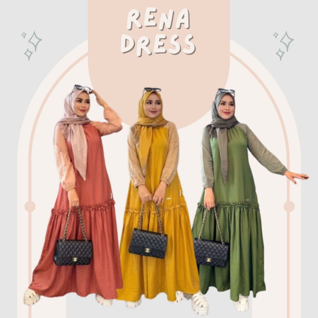 JOURNEY SCARVES Gamis Terbaru Rena Dress