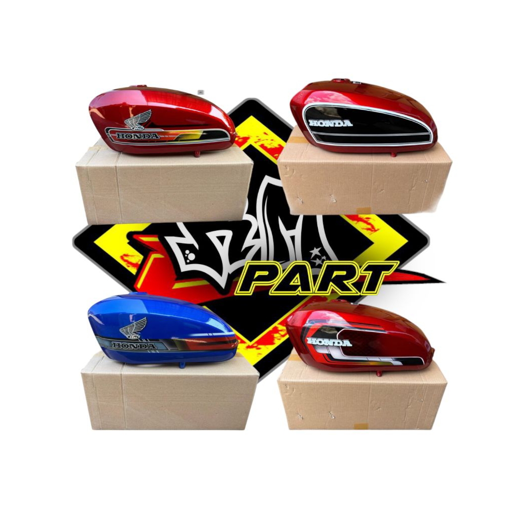 Tangki Cb 100 Cb 125 Cat press Galvanis  tebal cat original anti karat berkualitas