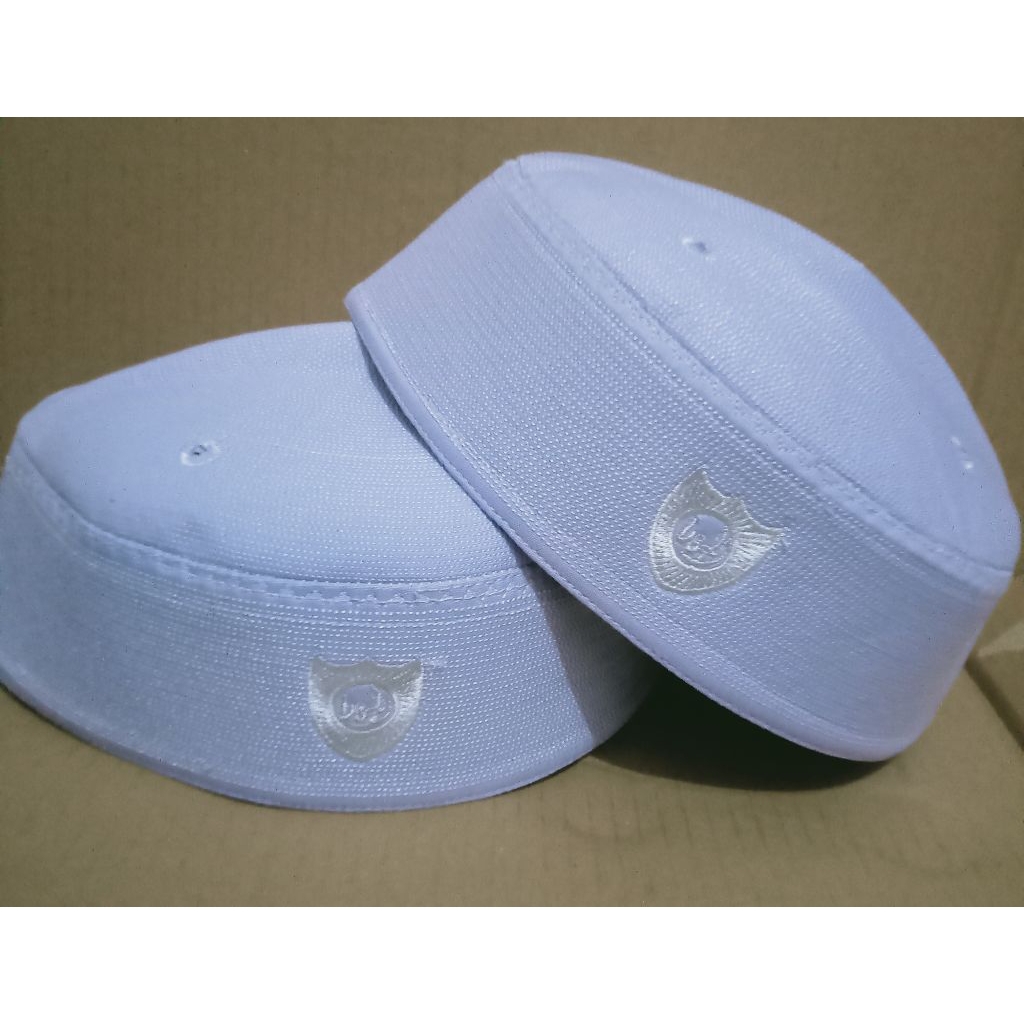 peci/songkok Malaysia putih tinggi 6cm no 5-9