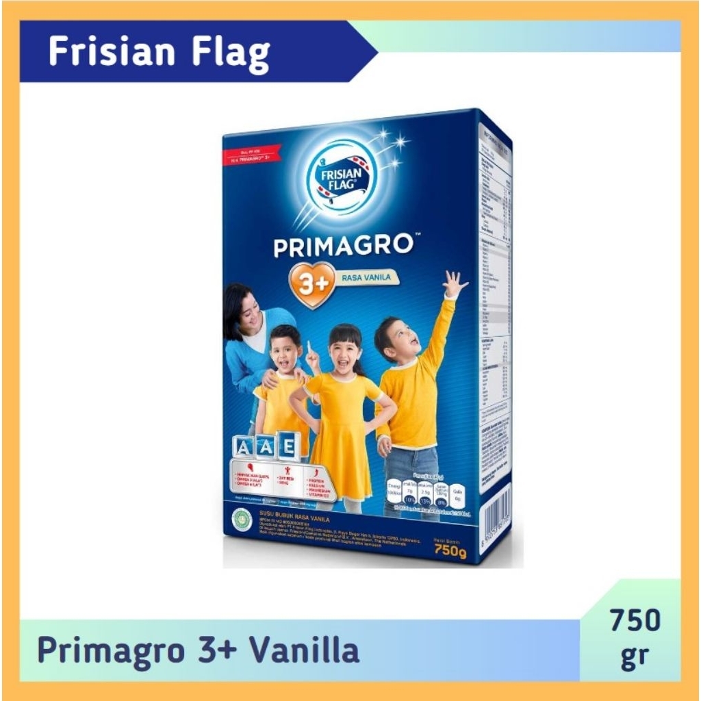 

FRISIAN FLAG 3+ VANILA/MADU/COKLAT 750 GR