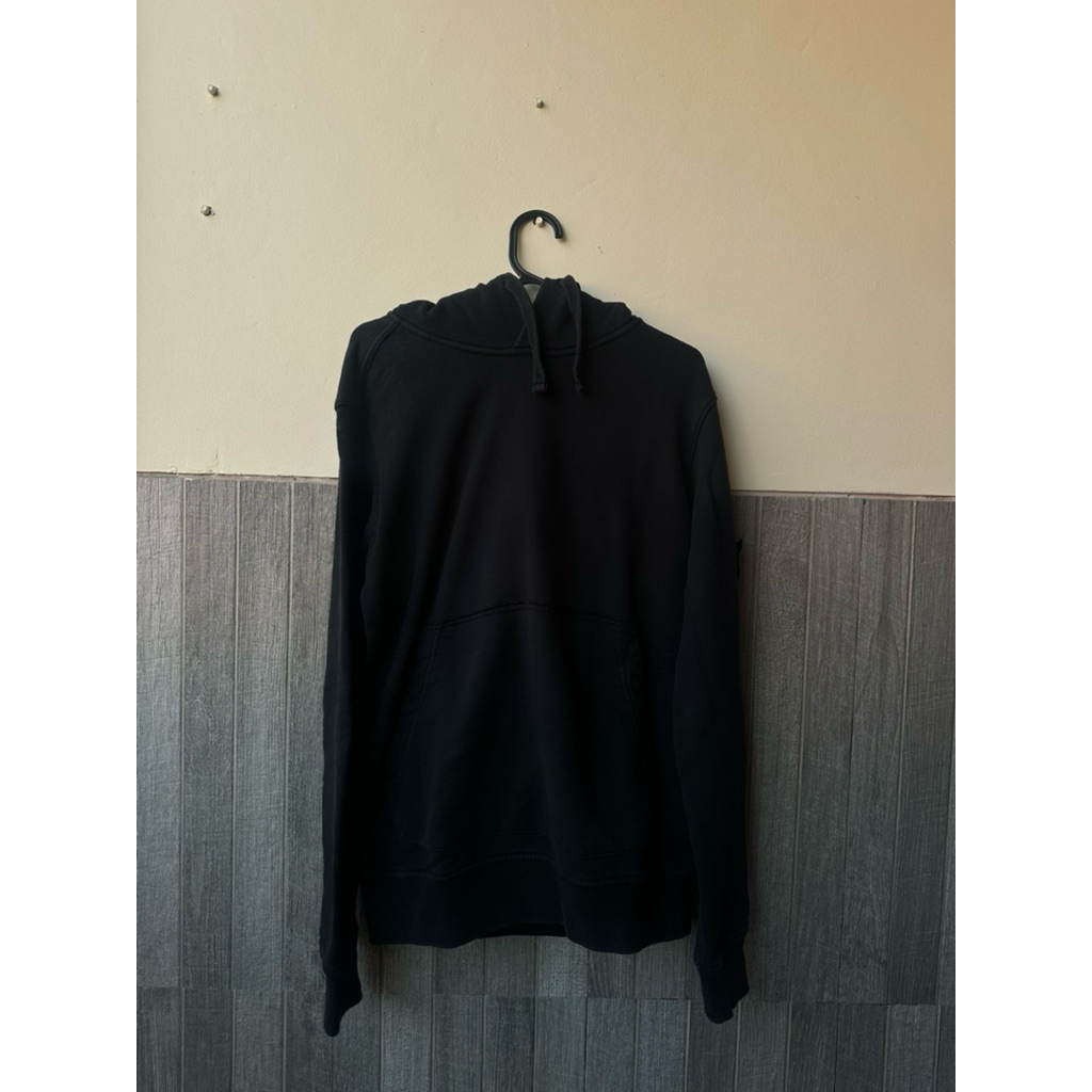 Stone Island Black Hoodie Jacket ORIGINAL Certilogo