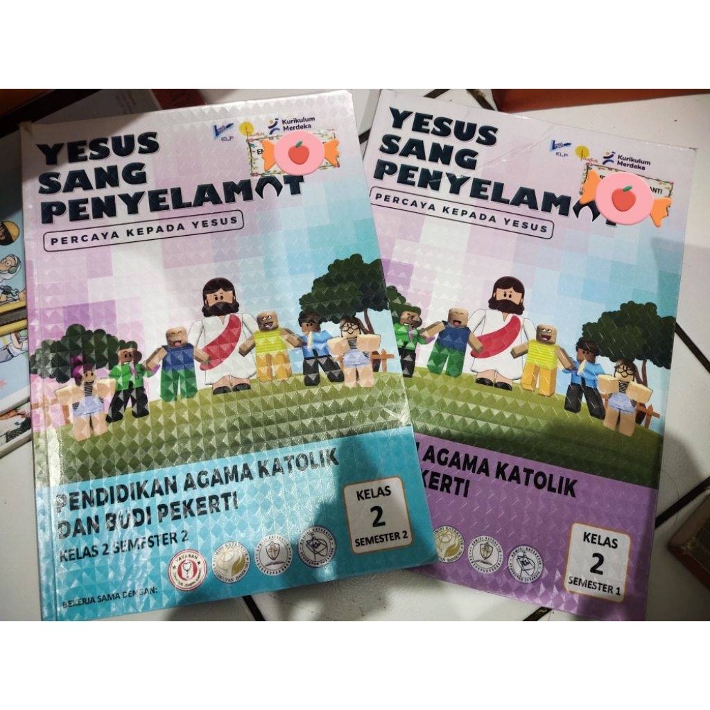 BUKU BEKAS PENDIDIKAN AGAM KATOLIK KLS 1 & 2 SD KURIKULUM MERDEKA PENERBIT ETHOS LOGOS PATHOS