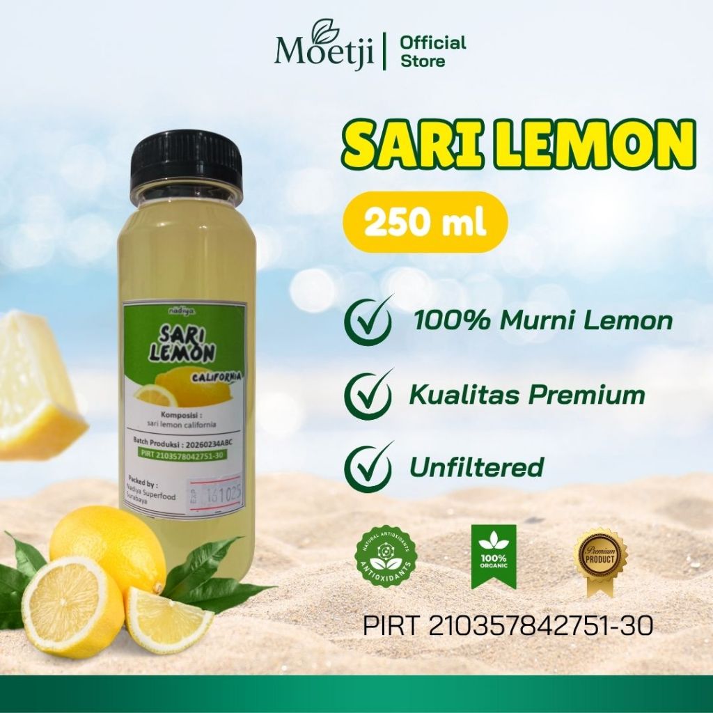 

100% Murni Original Sari Lemon California| Keto Diet Sehat Alami| Asli Perasan PIRT Natural