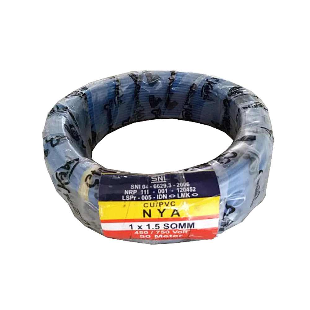 Kabel NYA Eterna 1x2,5 mms 50 Meter Biru