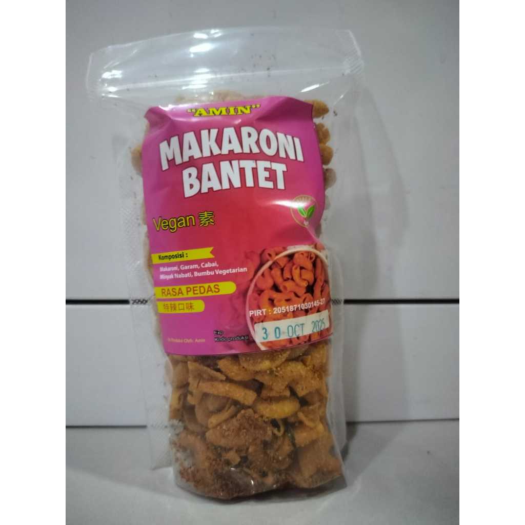 

amin makaroni bantet pedas vegan