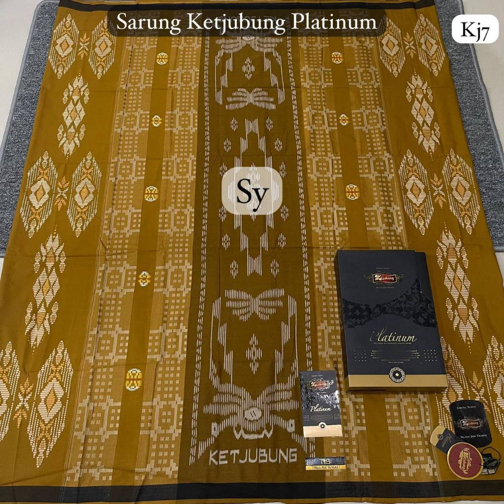 Sarung Ketjubung Platinum Premium Songket