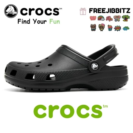 [COD] 100% ORIGINAL Unisex Classic Clog Crocs/Sandal Crocs Pria- Black