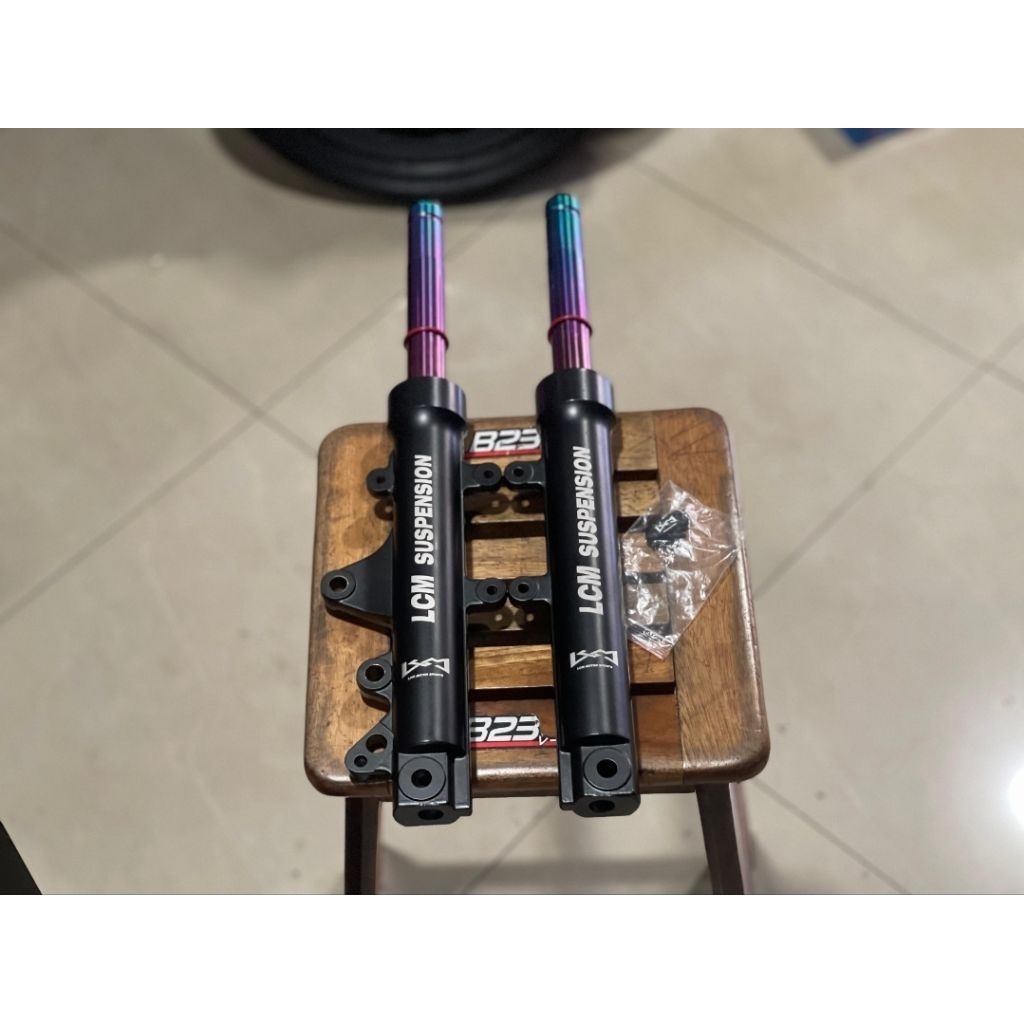 shock lcm aerox original preload as rainbow shock depan lcm aerox