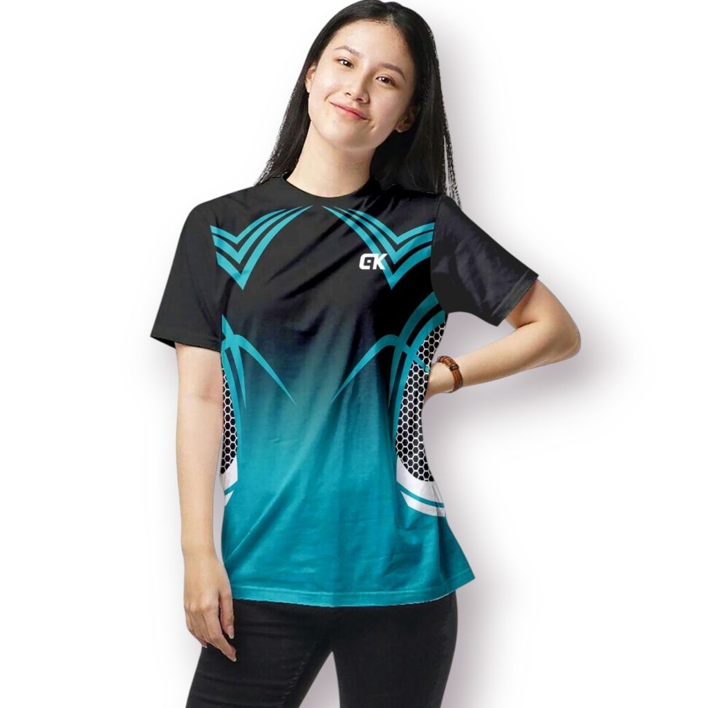 BAJU JERSEY OLAHRAGA WANITA DEWASA FULL PRINTING JUMBO 1 SET JERSEY VOLLY WANITA KAOS BADMINTON CEWE