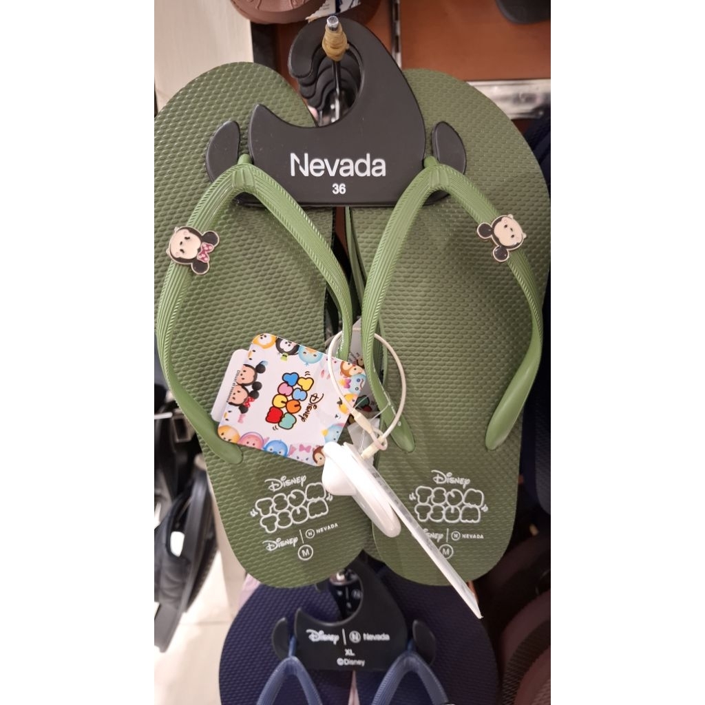 Disney X Nevada Tsum-Tsum Sandal Rumah Japit Wanita Murah Original