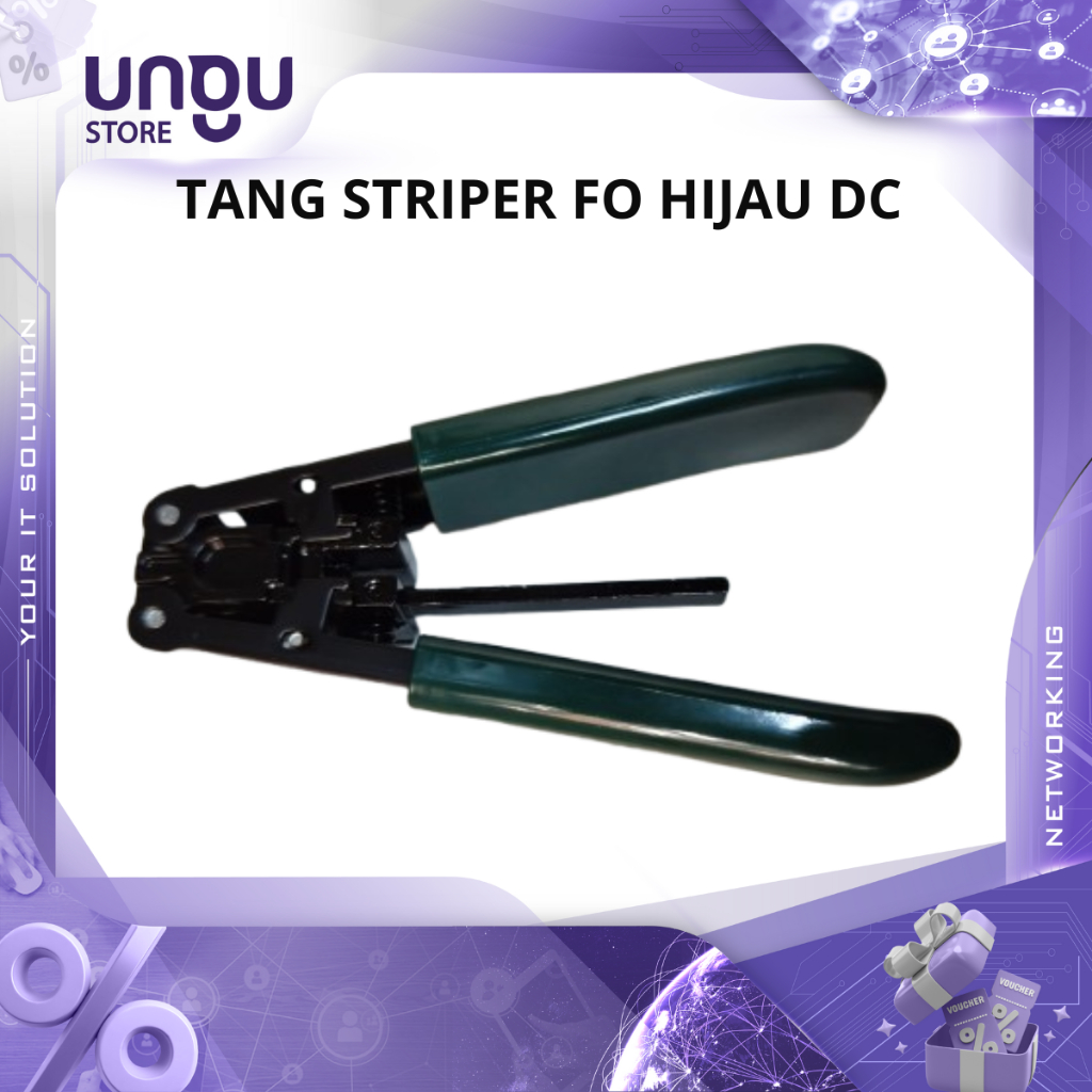 Tang Striper FO Hijau DC Tang Pengupas Kabel Fiber Optic Dropcore Tang Striper