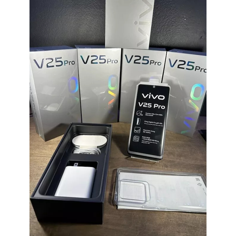 Vivo V25 Pro Pure Black 5G (RAM 8GB, 128GB) 6.56" 64MP-Camera