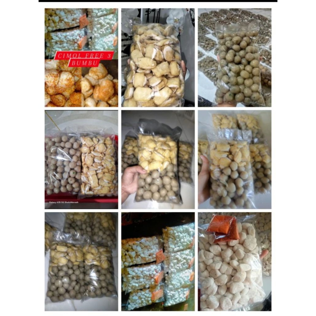 

frozenan tahu pentol cimol dan cilok