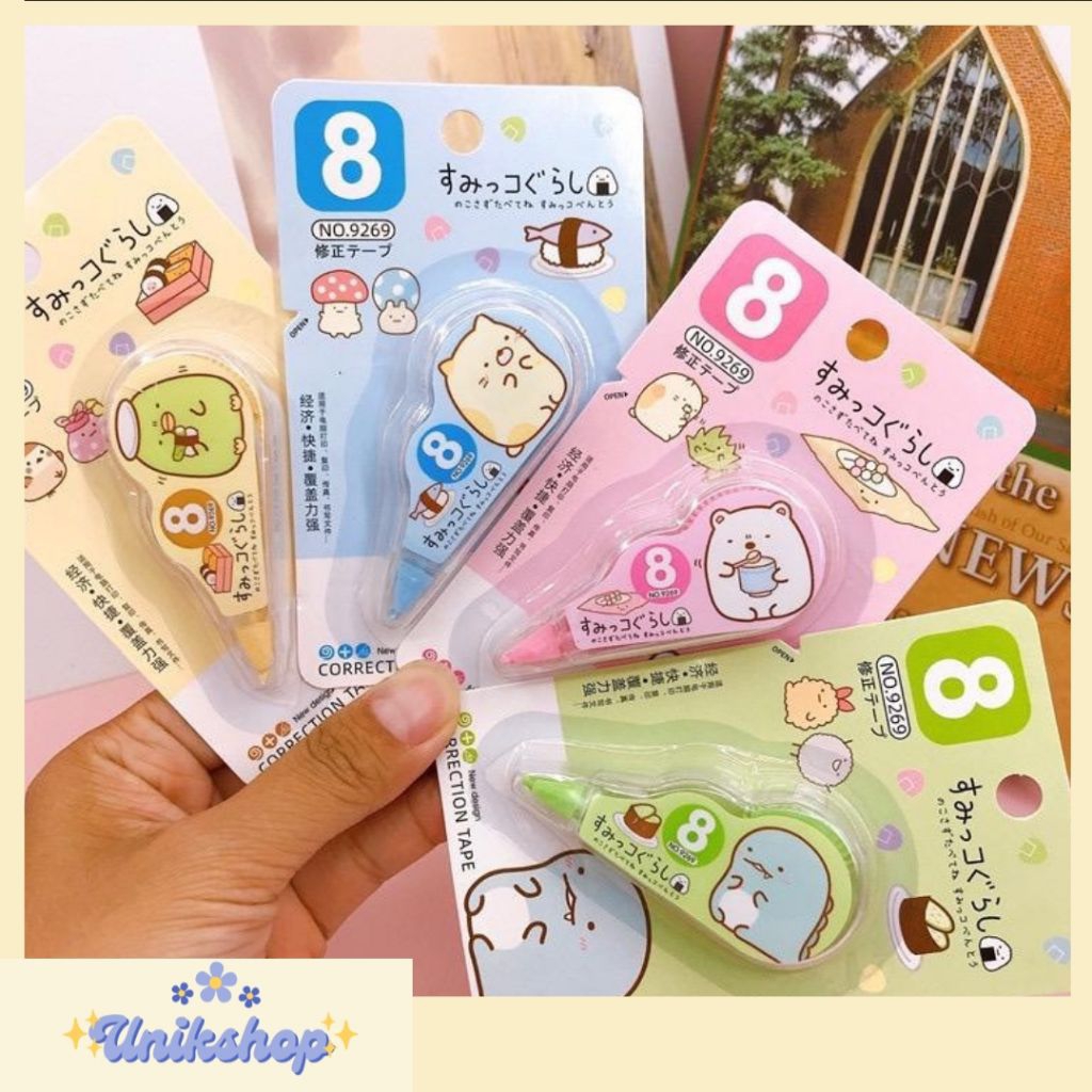 

Corerection Tape Student Stationary School Supplies 8M multiple Color Tipe-x Karakter Lucu // Penghapus Pulpen