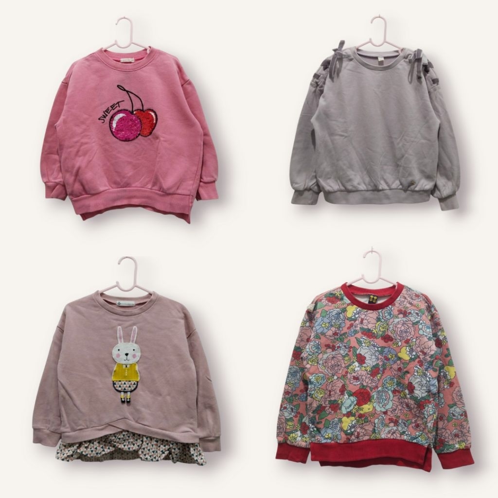 PL preloved Jaket sweater crewneck dress anak