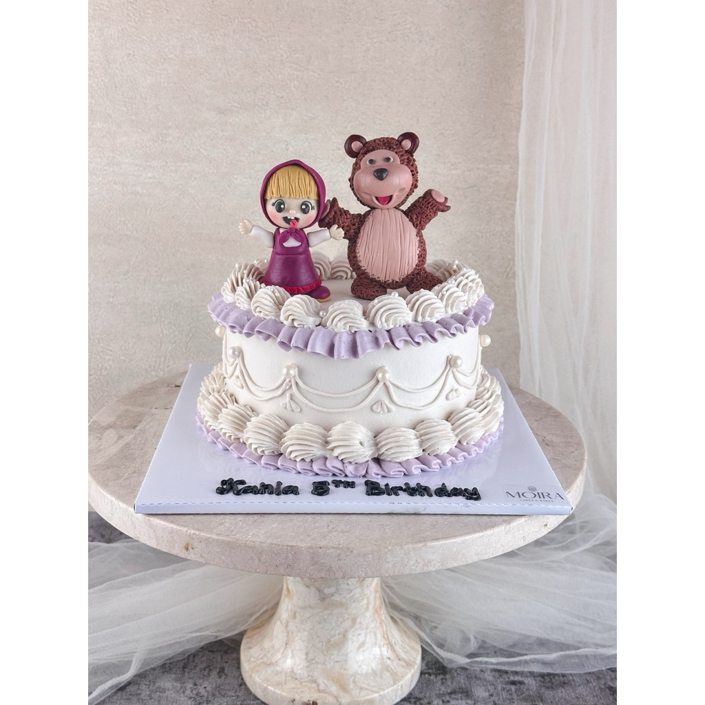 

CUSTOM KOREAN CAKE/ CUSTOM CAKE TART TEMA MARSHA N BEAR