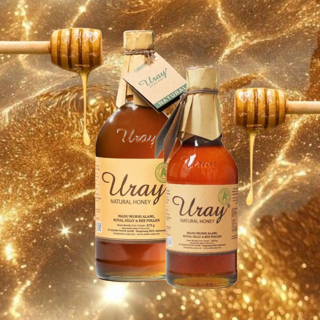 

MADU URAY NATURAL HONEY GRADE A+ 875GR & 450GR | MADU MURNI ROYAL JELLY & BEE POLLEN