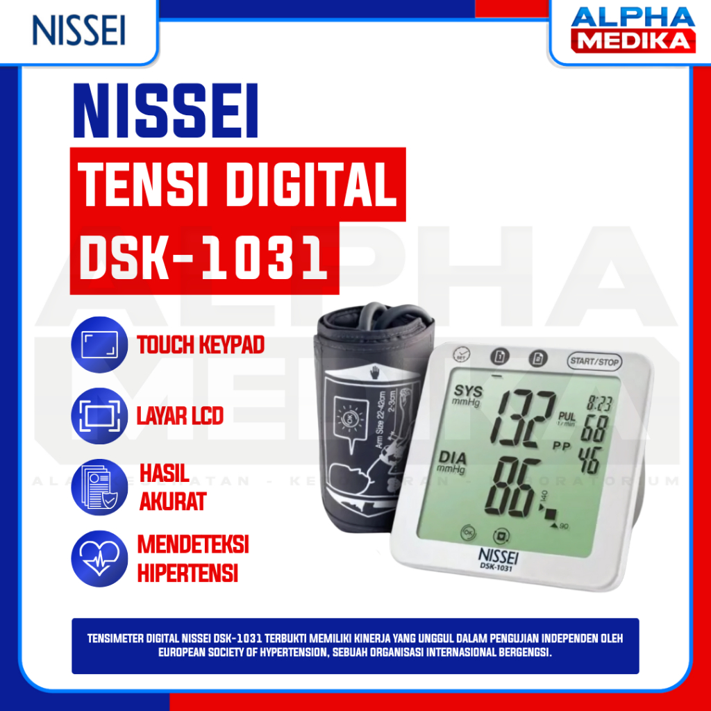 NISSEI - Tensimeter Digital NISSEI DSK-1031 / NISSEI DSK-1031 Tensimeter Digital