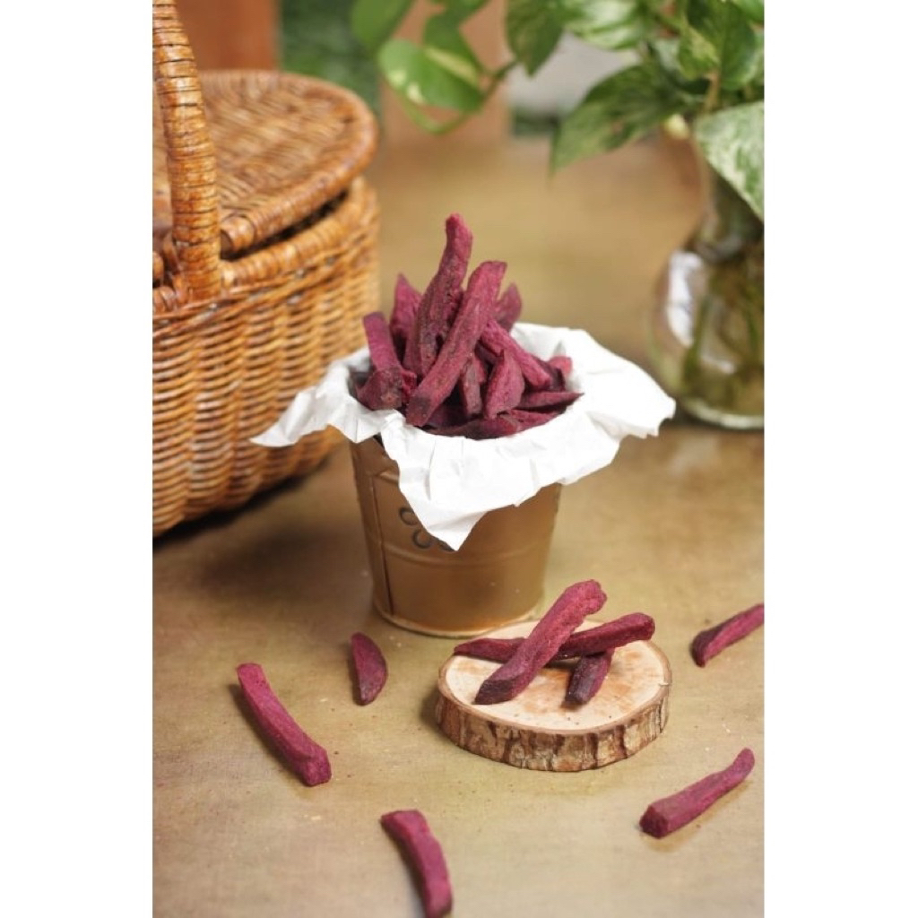 

KERIPIK UBI UNGU 1kg / Purple Sweet Potato [Vacuum Frying]