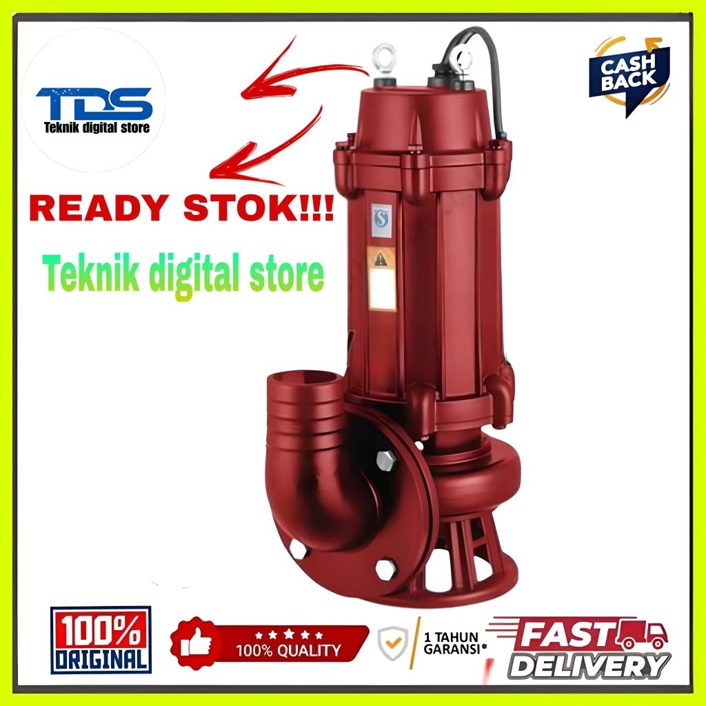 Pompa Celup Air Kotor/limbah 4Inch Pompa Industri Sewage Pump Banjir (4kw)