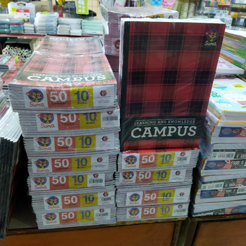

Buku Tulis Boxy Campus SUMA Isi 50 Lembar (10 Buku)