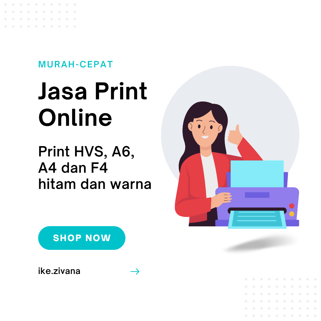 

Print hitam putih dan warna HVS A4 F4