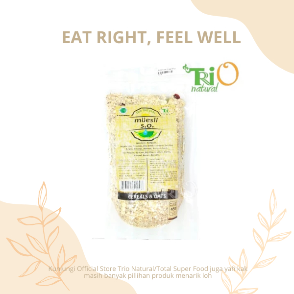 

TRIO NATURAL Muesli Super 450 gr _ Plus Nuts, Seeds & Dried Fruits
