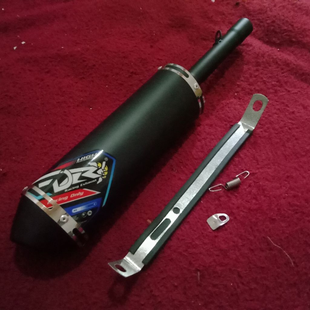 SILENCER SUZUKI TS 125 BLACK CHROM ORIGINAL DRY RACING EXHAUST