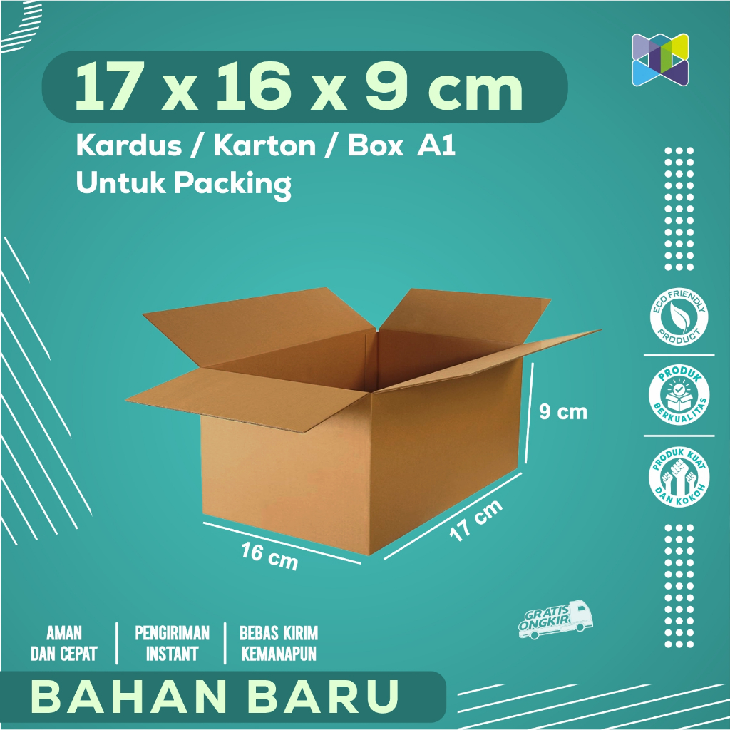 

Box Packing 17x16x9 / Kardus Packing / Karton Packing cocok untuk Aksesoris, Skincare, Pakaian, Elektronik, Barang Pecah Belah, Dokumen, Buku dengan Harga home industri langsung.