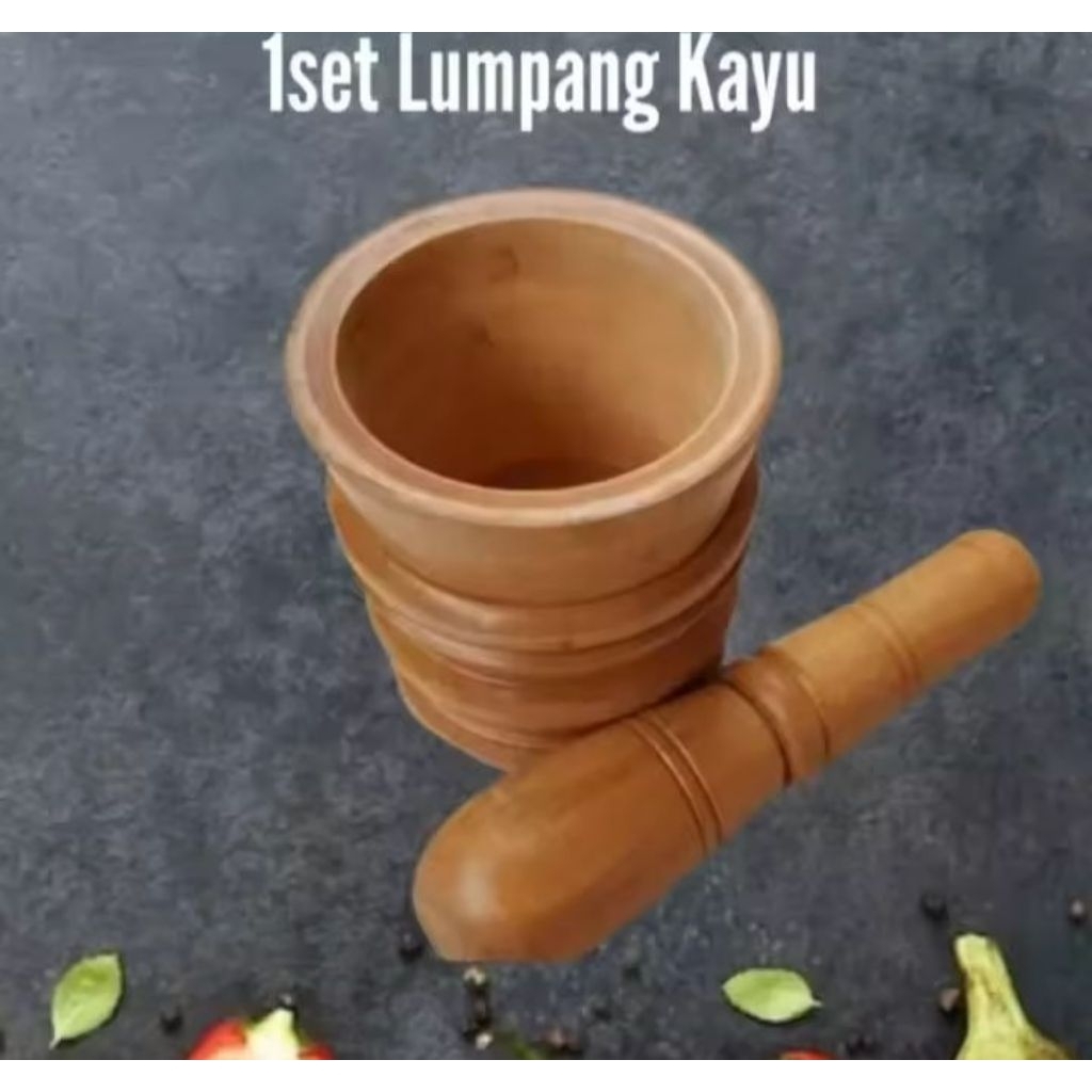 lumpang kayu /satu set lumpang kayu