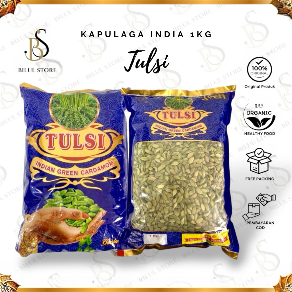 

Kapulaga India 1kg – Tulsi Indian Green Cardamom (ORIGINAL & ORGANIK)